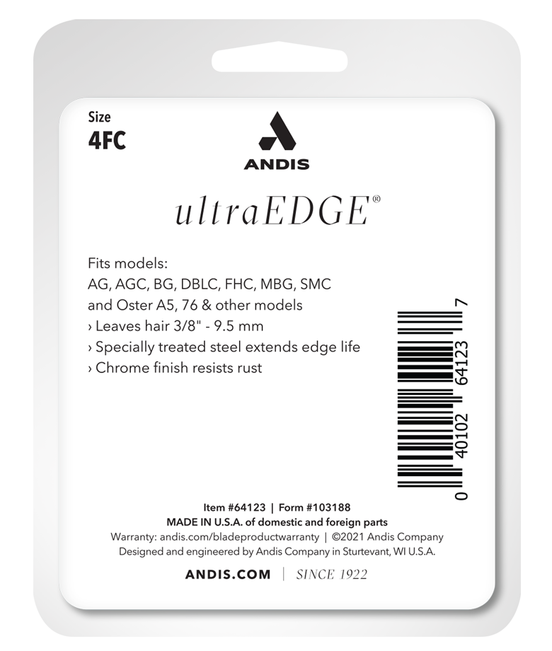 ANDIS ultraEDGE STAINLESS BLADE #4FC