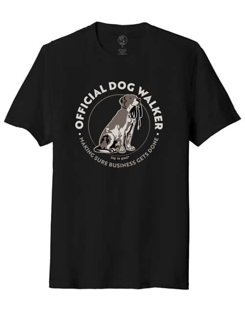 T-shirt: Official Dog Walker