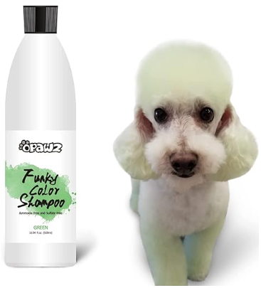 OPAWZ Funky Color Shampoo Color Depositing Shampoo for Dogs, Green 500mL