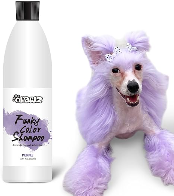 OPAWZ Funky Color Shampoo Color Depositing Shampoo for Dogs, Purple 500mL