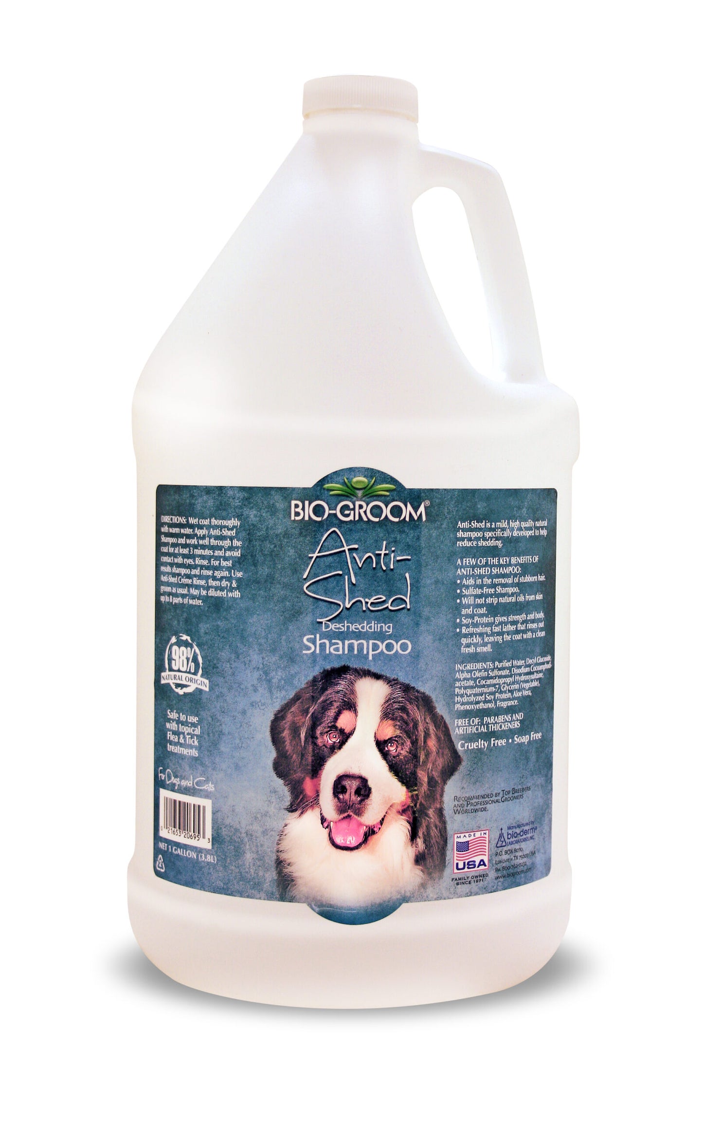 BIO-GROOM Anti-Shed Deshedding Dog Shampoo