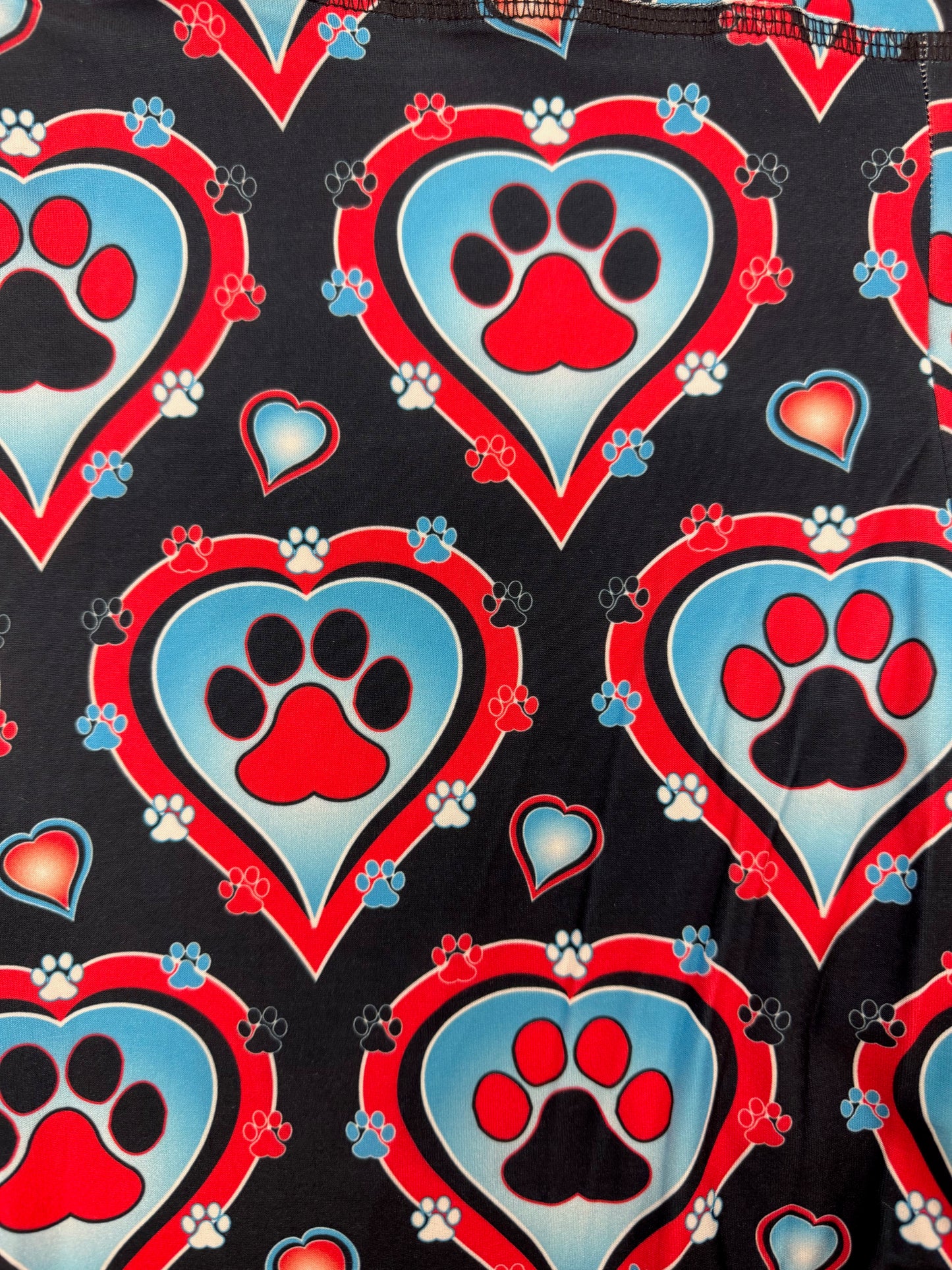 Max & Molly Wear Lucy Leggings Red Heart Paw