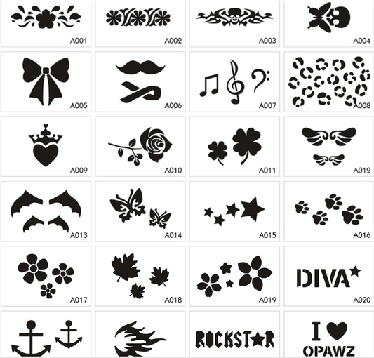 OPAWZ Tattoo Stencil Set