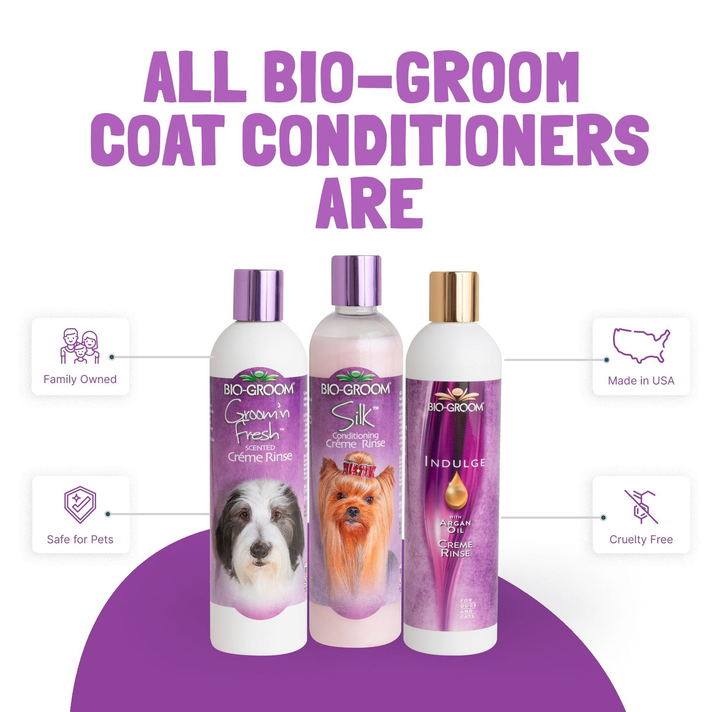 BIO-GROOM Silk™ Conditioning Creme Rinse Dog Conditioner