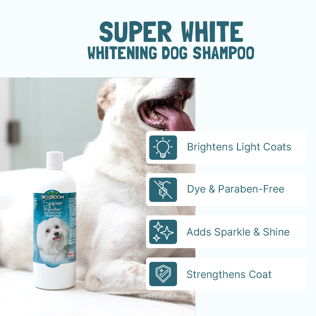 BIO-GROOM Super White™ Coat Brightener Dog Shampoo