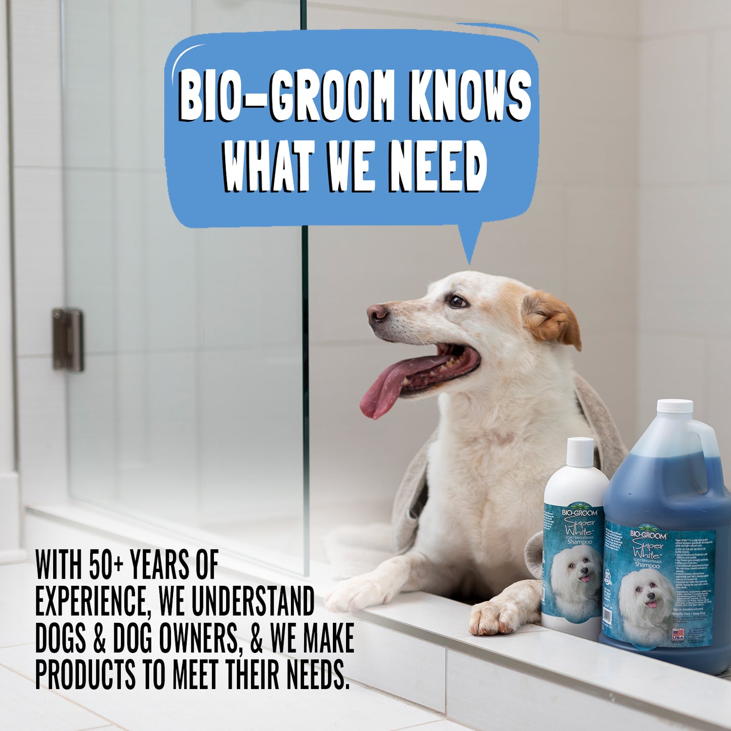 BIO-GROOM Protein Lanolin Tear Free Dog Shampoo